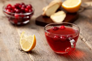 cranberries lemon ginger drink