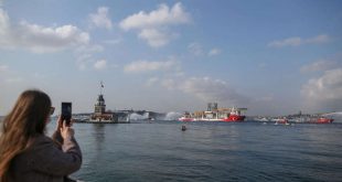 Turkish drilling vessel Kanuni leaves from Istanbul